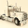 Iconic Replicas - Australian Kenworth W900 6x4 Prime Mover Truck White Blue Metallic - Scale 1:50