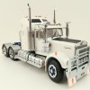 Iconic Replicas - Australian Kenworth W900 6x4 Prime Mover Truck White Blue Spider Wheels - Scale 1:50