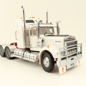 Iconic Replicas - Australian Kenworth W900 6x4 Prime Mover Truck White Red - Scale 1:50
