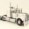 Iconic Replicas - Australian Kenworth W900 6x4 Prime Mover Truck White Red - Scale 1:50