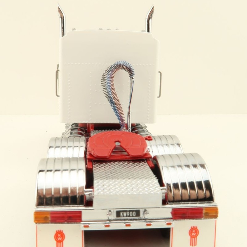 Iconic Replicas - Australian Kenworth W900 6x4 Prime Mover Truck White Red - Scale 1:50