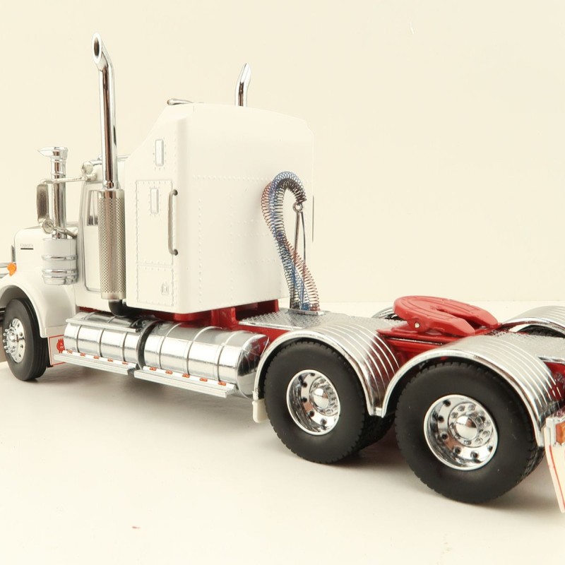 Iconic Replicas - Australian Kenworth W900 6x4 Prime Mover Truck White Red - Scale 1:50