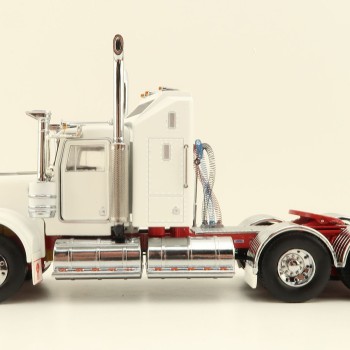Iconic Replicas - Australian Kenworth W900 6x4 Prime Mover Truck White Red - Scale 1:50