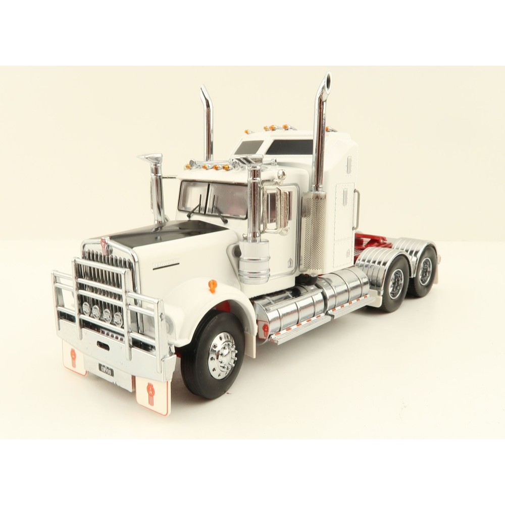 Iconic Replicas - Australian Kenworth W900 6x4 Prime Mover Truck White Red - Scale 1:50
