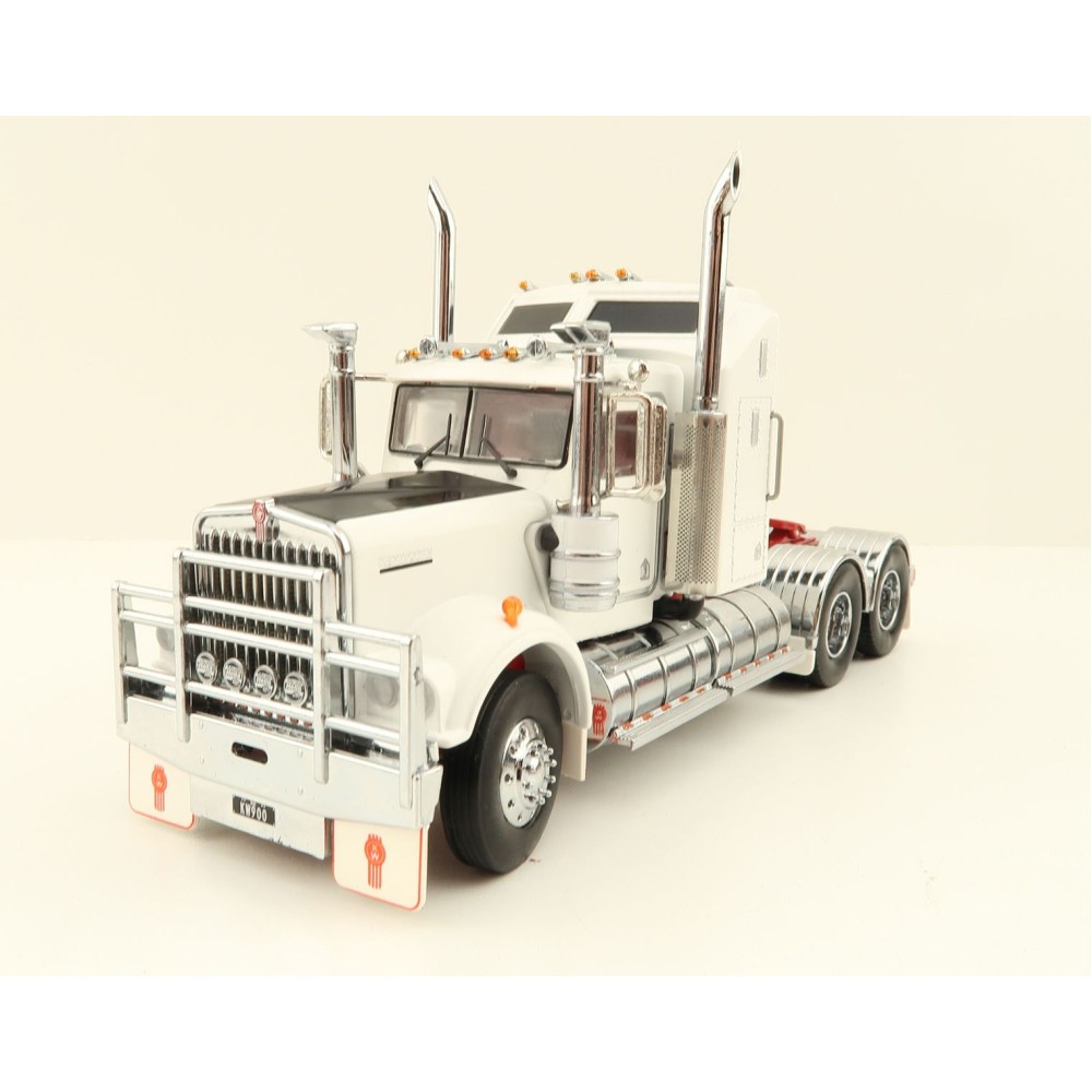 Iconic Replicas - Australian Kenworth W900 6x4 Prime Mover Truck White Red - Scale 1:50
