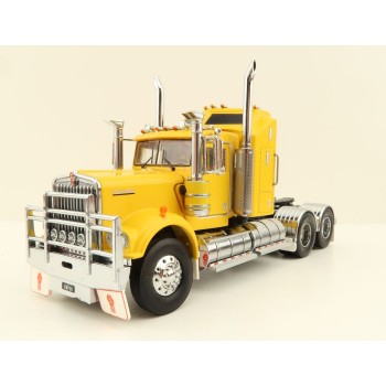 Iconic Replicas - Australian Kenworth W900 6x4 Prime Mover Truck Yellow - Scale 1:50