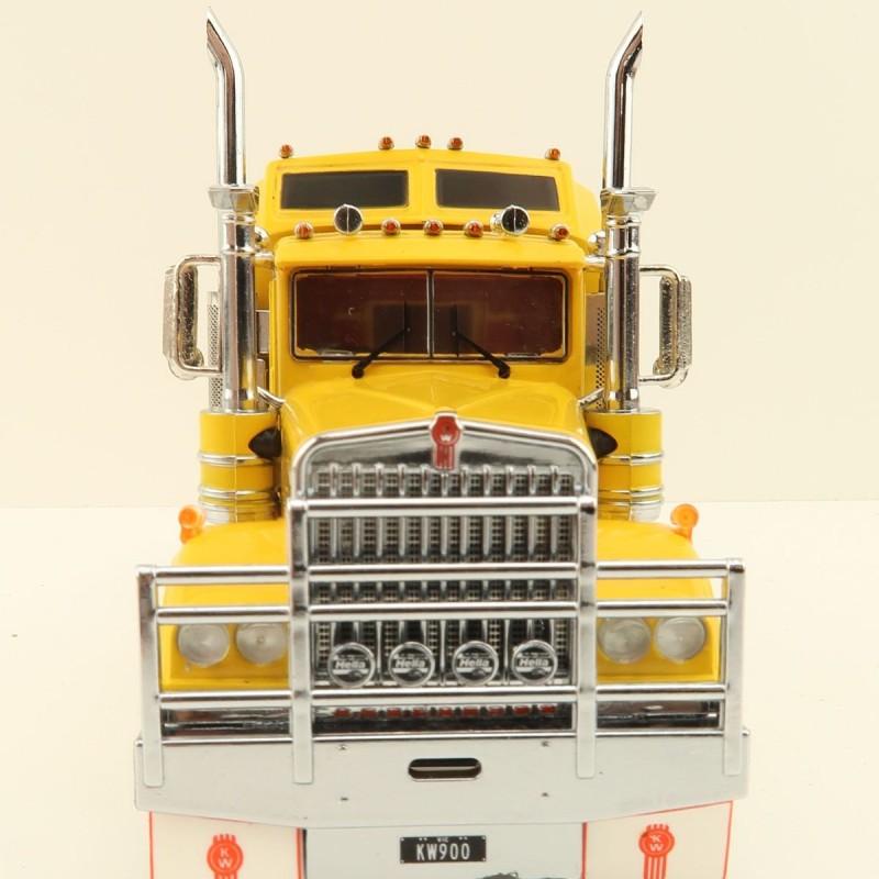 Iconic Replicas - Australian Kenworth W900 6x4 Prime Mover Truck Yellow - Scale 1:50