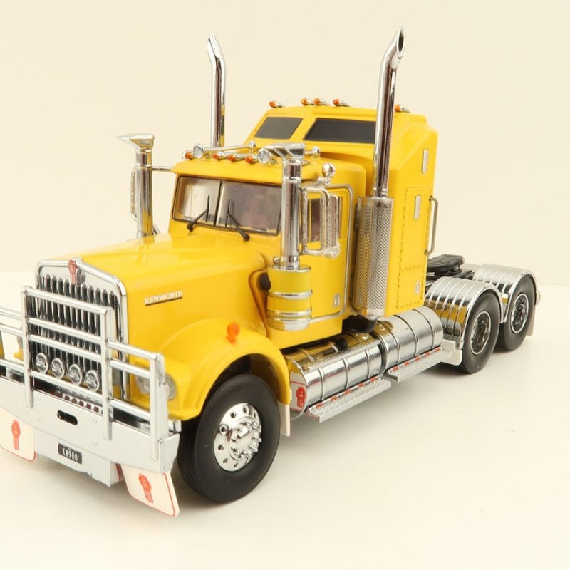 Iconic Replicas - Australian Kenworth W900 6x4 Prime Mover Truck Yellow - Scale 1:50