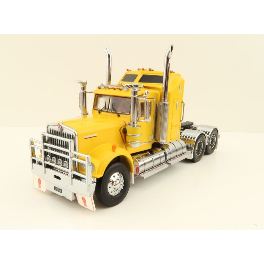 Iconic Replicas - Australian Kenworth W900 6x4 Prime Mover Truck Yellow - Scale 1:50
