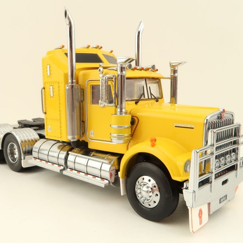Iconic Replicas - Australian Kenworth W900 6x4 Prime Mover Truck Yellow - Scale 1:50