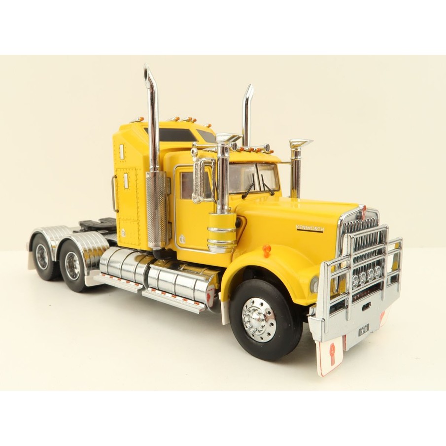 Iconic Replicas - Australian Kenworth W900 6x4 Prime Mover Truck Yellow - Scale 1:50