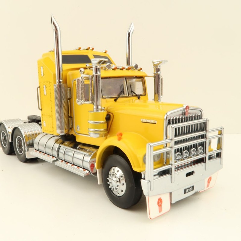 Iconic Replicas - Australian Kenworth W900 6x4 Prime Mover Truck Yellow - Scale 1:50