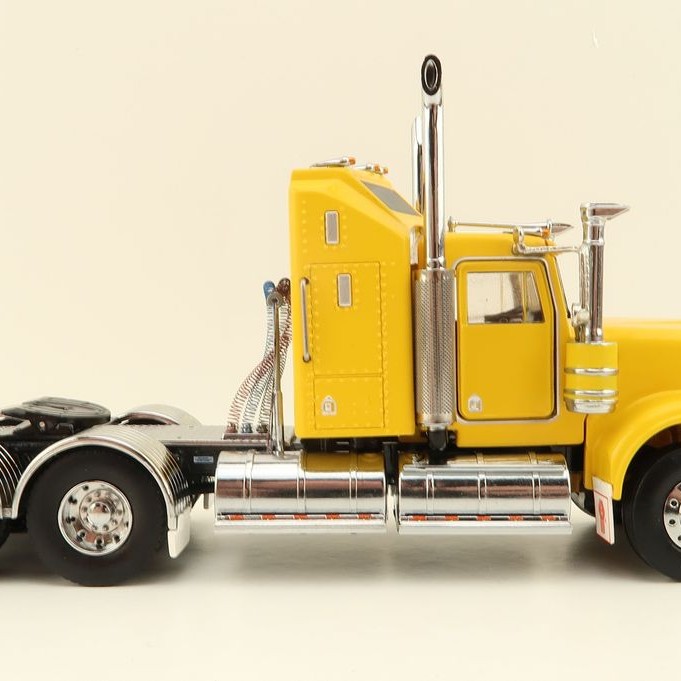 Iconic Replicas - Australian Kenworth W900 6x4 Prime Mover Truck Yellow - Scale 1:50