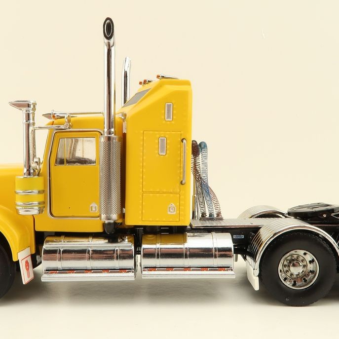 Iconic Replicas - Australian Kenworth W900 6x4 Prime Mover Truck Yellow - Scale 1:50