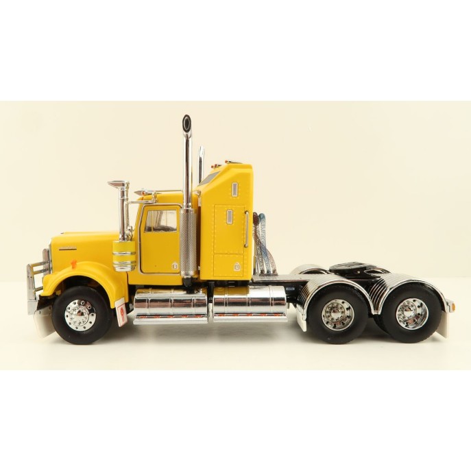 Iconic Replicas - Australian Kenworth W900 6x4 Prime Mover Truck Yellow - Scale 1:50