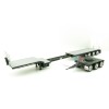 Iconic Replicas - Custom Transport Equipment CTE 45' Extendable Drop Deck Trailer with 3axle Dolly Black - Scale 1:50