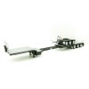 Iconic Replicas - Custom Transport Equipment CTE 45' Extendable Drop Deck Trailer with 3axle Dolly Black - Scale 1:50