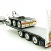 Iconic Replicas - Custom Transport Equipment CTE 45' Extendable Drop Deck Trailer with 3axle Dolly Black - Scale 1:50