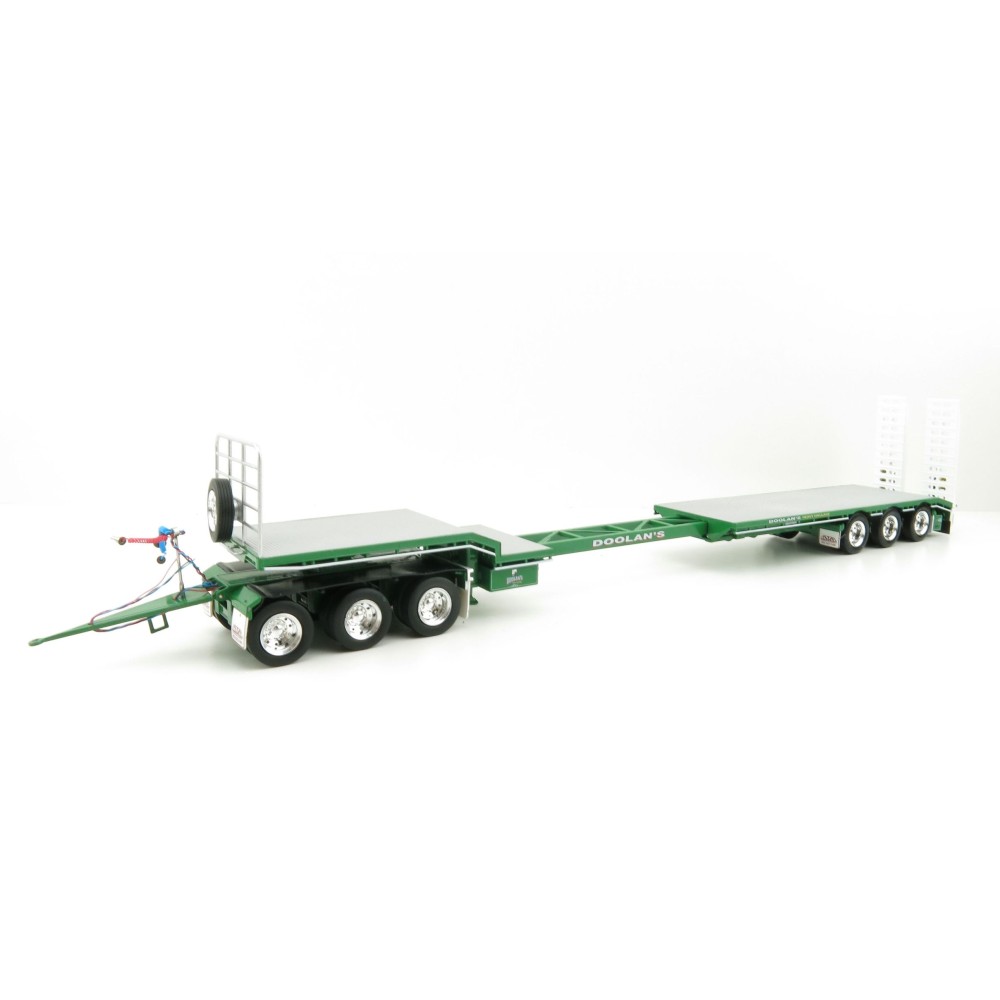 Iconic Replicas - Custom Transport Equipment CTE 45' Extendable Drop Deck Trailer with 3axle Dolly Doolans - Scale 1:50