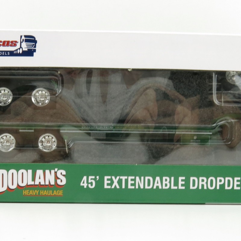 Iconic Replicas - Custom Transport Equipment CTE 45' Extendable Drop Deck Trailer with 3axle Dolly Doolans - Scale 1:50