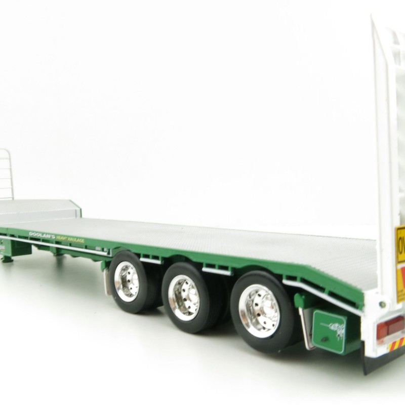 Iconic Replicas - Custom Transport Equipment CTE 45' Extendable Drop Deck Trailer with 3axle Dolly Doolans - Scale 1:50