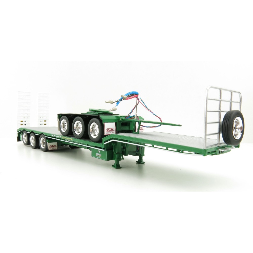 Iconic Replicas - Custom Transport Equipment CTE 45' Extendable Drop Deck Trailer with 3axle Dolly Doolans - Scale 1:50