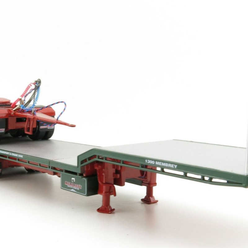 Iconic Replicas - Custom Transport Equipment CTE 45' Extendable Drop Deck Trailer with 3axle Dolly Membreys - Scale 1:50