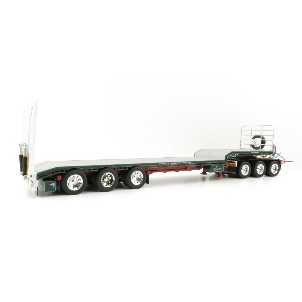 Iconic Replicas - Custom Transport Equipment CTE 45' Extendable Drop Deck Trailer with 3axle Dolly Membreys - Scale 1:50