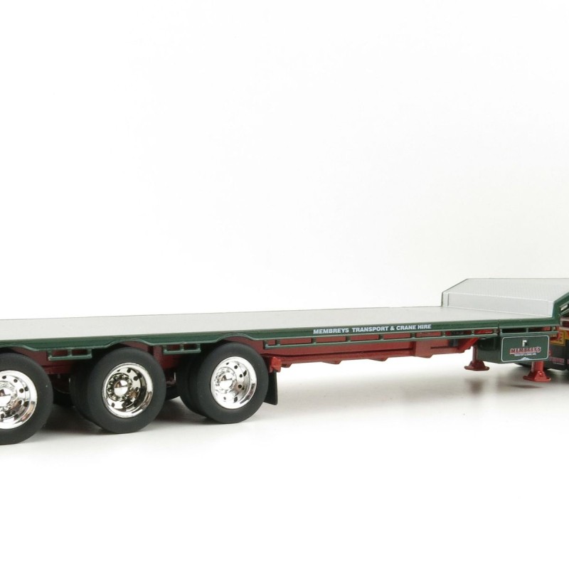Iconic Replicas - Custom Transport Equipment CTE 45' Extendable Drop Deck Trailer with 3axle Dolly Membreys - Scale 1:50