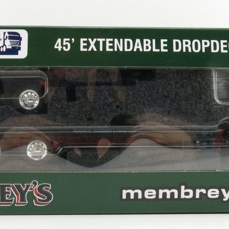 Iconic Replicas - Custom Transport Equipment CTE 45' Extendable Drop Deck Trailer with 3axle Dolly Membreys - Scale 1:50