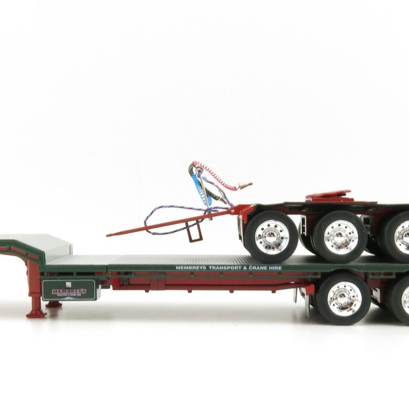 Iconic Replicas - Custom Transport Equipment CTE 45' Extendable Drop Deck Trailer with 3axle Dolly Membreys - Scale 1:50