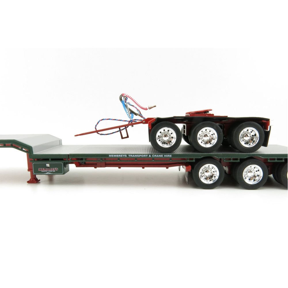 Iconic Replicas - Custom Transport Equipment CTE 45' Extendable Drop Deck Trailer with 3axle Dolly Membreys - Scale 1:50