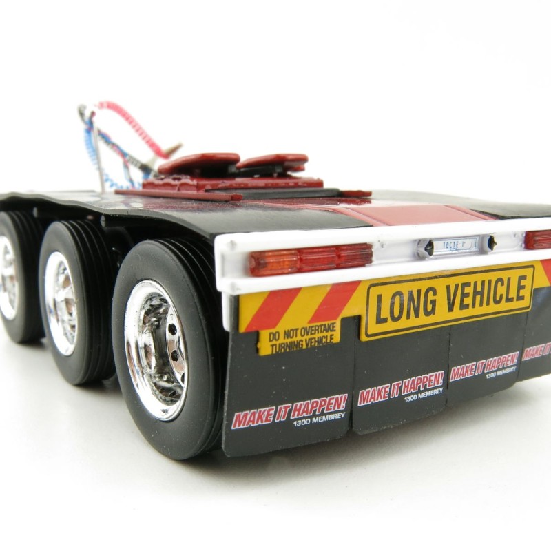 Iconic Replicas - Custom Transport Equipment CTE 45' Extendable Drop Deck Trailer with 3axle Dolly Membreys - Scale 1:50