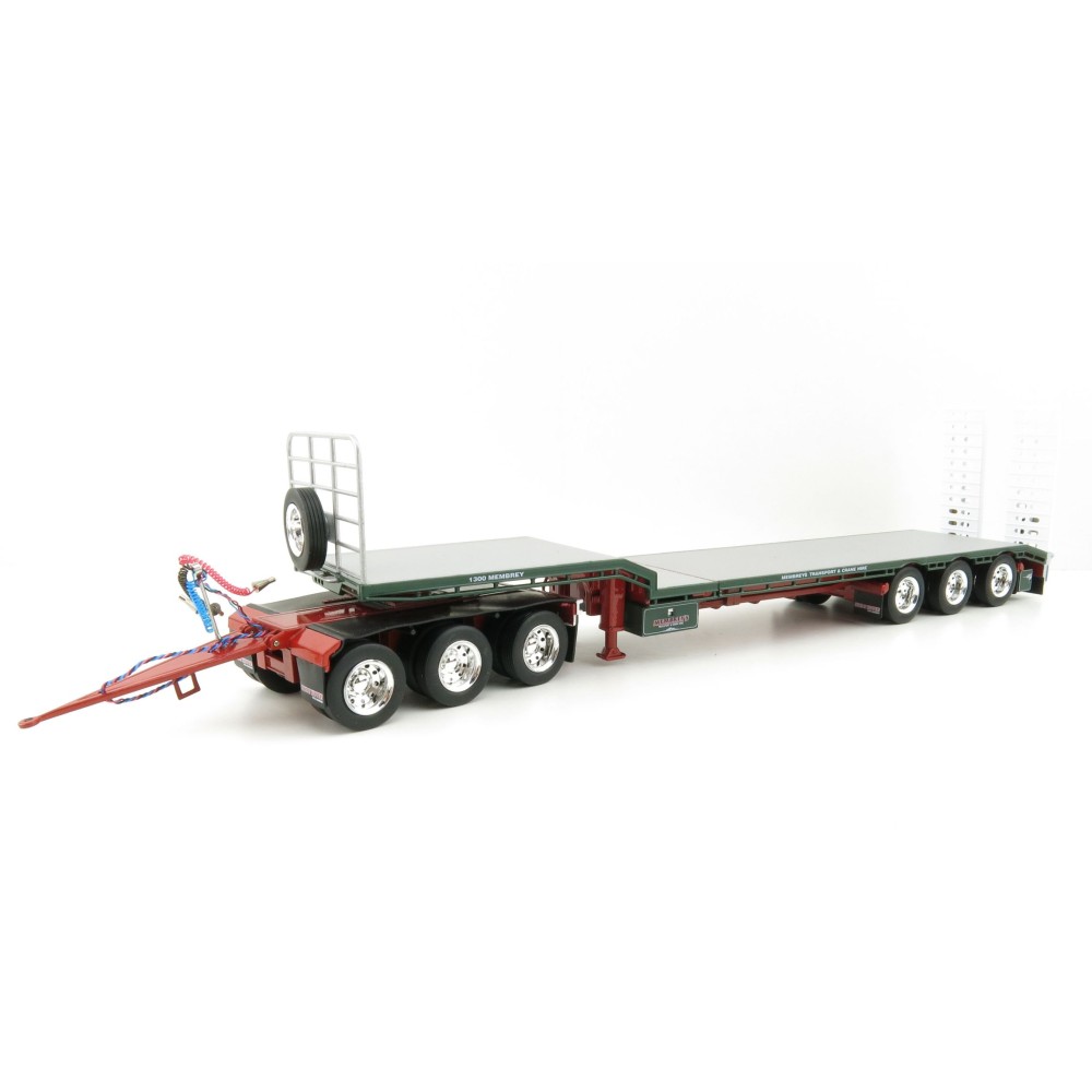 Iconic Replicas - Custom Transport Equipment CTE 45' Extendable Drop Deck Trailer with 3axle Dolly Membreys - Scale 1:50