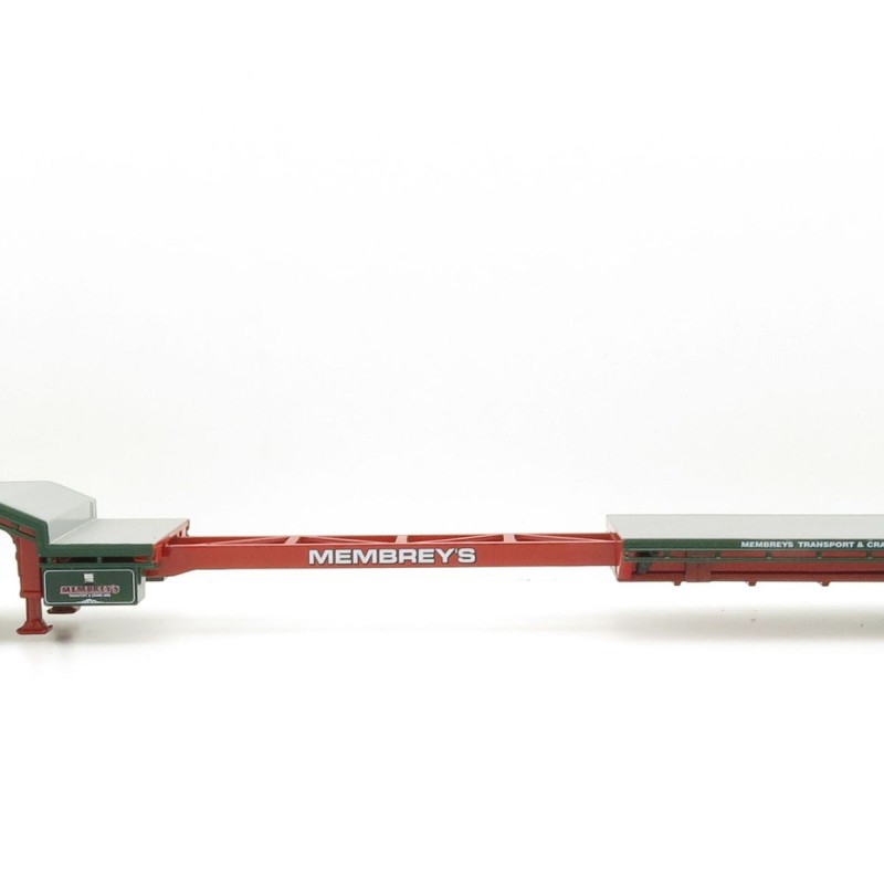 Iconic Replicas - Custom Transport Equipment CTE 45' Extendable Drop Deck Trailer with 3axle Dolly Membreys - Scale 1:50