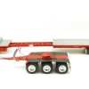 Iconic Replicas - Custom Transport Equipment CTE 45' Extendable Drop Deck Trailer with 3axle Dolly Red - Scale 1:50