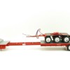 Iconic Replicas - Custom Transport Equipment CTE 45' Extendable Drop Deck Trailer with 3axle Dolly Red - Scale 1:50