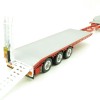 Iconic Replicas - Custom Transport Equipment CTE 45' Extendable Drop Deck Trailer with 3axle Dolly Red - Scale 1:50