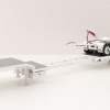 Iconic Replicas - Custom Transport Equipment CTE 45' Extendable Drop Deck Trailer with 3axle Dolly White - Scale 1:50