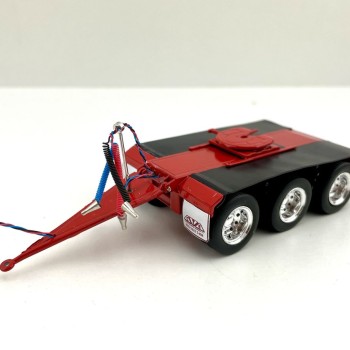 Iconic Replicas - Custom Transport Equipment CTE Tri-Axle Road Train Dolly Red - Scale 1:50