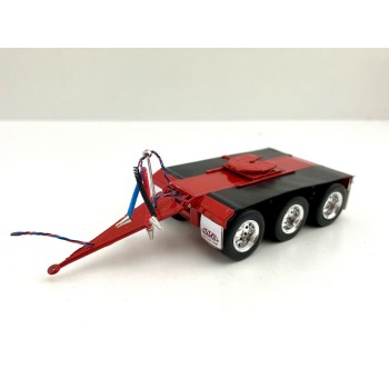 Iconic Replicas - Custom Transport Equipment CTE Tri-Axle Road Train Dolly Red - Scale 1:50