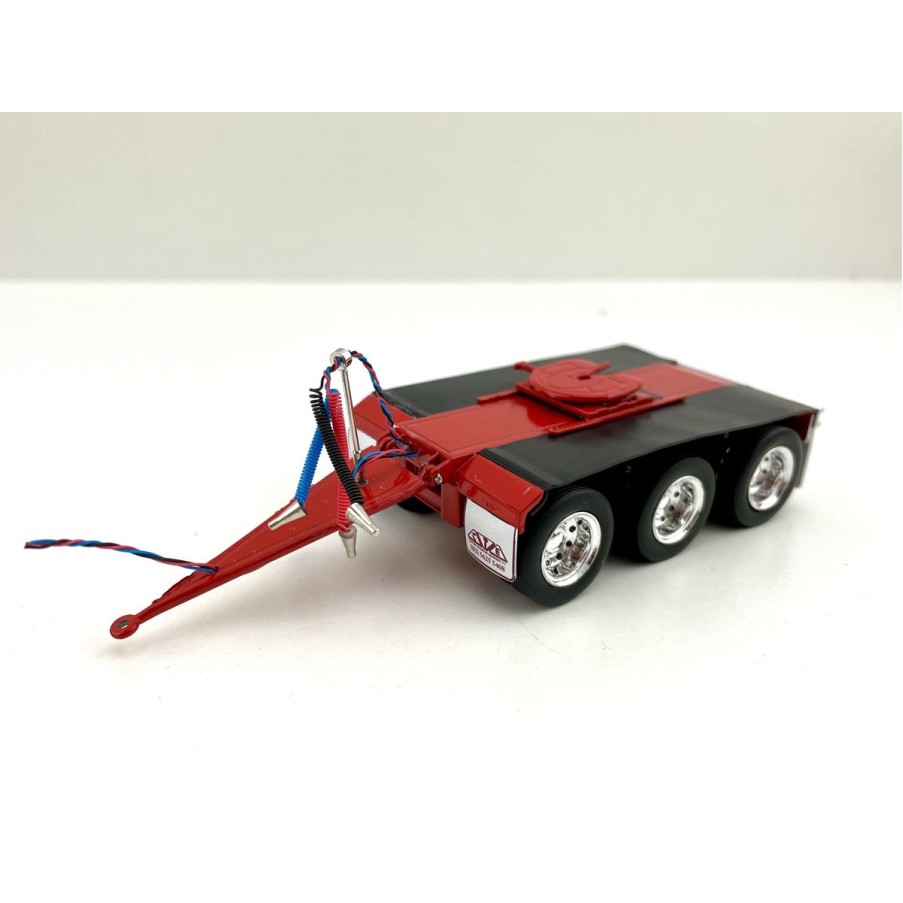 Iconic Replicas - Custom Transport Equipment CTE Tri-Axle Road Train Dolly Red - Scale 1:50