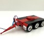 Iconic Replicas - Custom Transport Equipment CTE Tri-Axle Road Train Dolly Red - Scale 1:50