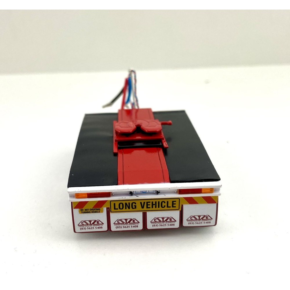 Iconic Replicas - Custom Transport Equipment CTE Tri-Axle Road Train Dolly Red - Scale 1:50
