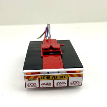 Iconic Replicas - Custom Transport Equipment CTE Tri-Axle Road Train Dolly Red - Scale 1:50
