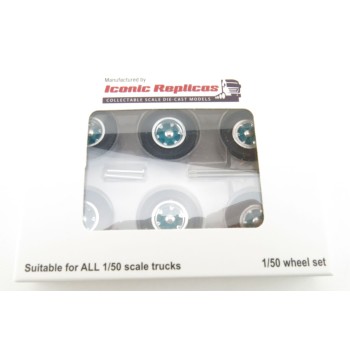 Iconic Replicas - Spider Wheels Set TOLL Green - Scale 1:50