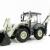 KDW - Kaidiwei White Backhoe Loader Scale 1:50