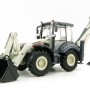 KDW - Kaidiwei White Backhoe Loader Scale 1:50