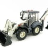 KDW - Kaidiwei White Backhoe Loader Scale 1:50