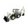 KDW - Kaidiwei White Backhoe Loader Scale 1:50